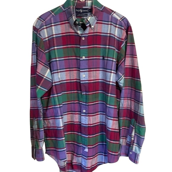 Polo by Ralph Lauren Multicolor Plaid Casual Button Down Shirt - Picture 1 of 3